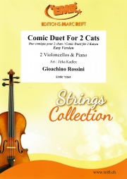2匹の猫の愉快な歌（ジョアキーノ・ロッシーニ） (チェロ二重奏+ピアノ)【Comic Duet For 2 Cats】