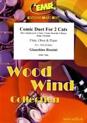 2匹の猫の愉快な歌（ジョアキーノ・ロッシーニ） (木管二重奏+ピアノ)【Comic Duet For 2 Cats】