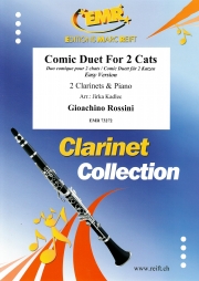 2匹の猫の愉快な歌（ジョアキーノ・ロッシーニ） (クラリネット二重奏+ピアノ)【Comic Duet For 2 Cats】