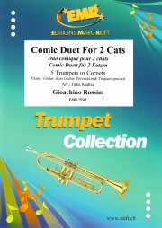2匹の猫の愉快な歌（ジョアキーノ・ロッシーニ） (トランペット五重奏)【Comic Duet For 2 Cats】