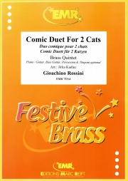 2匹の猫の愉快な歌（ジョアキーノ・ロッシーニ） (金管五重奏)【Comic Duet For 2 Cats】