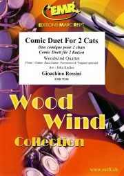 2匹の猫の愉快な歌（ジョアキーノ・ロッシーニ） (木管四重奏)【Comic Duet For 2 Cats】