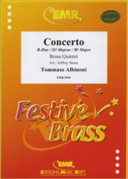 協奏曲・変ロ長調（トマゾ・アルビノーニ） (金管五重奏)【Concerto Bb Major】