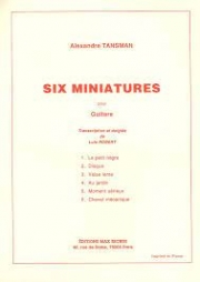 6つの小品（アレクサンドル・タンスマン）（ギター）【6 Miniatures】