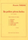 6つの小品（アレクサンドル・タンスマン）（ヴァイオリン+ピアノ）【6 Petites Pièces】