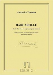 バルカロール（アレクサンドル・タンスマン）（ヴァイオリン二重奏）【Barcarolle】