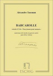 バルカロール（アレクサンドル・タンスマン）（ヴァイオリン二重奏）【Barcarolle】