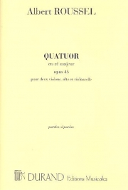 弦楽四重奏曲・Op.45（アルベール・ルーセル）（弦楽四重奏）【String Quartet, Op. 45】