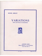 変奏曲・Op.32 （ミシェル・メルレ）（サックス四重奏）【Variations Op.32】