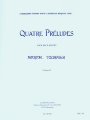 4つの前奏曲・Vol.2 （マルセル・トゥルニエ）（ハープ二重奏）【Four Preludes Vol. 2】