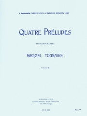 4つの前奏曲・Vol.2 （マルセル・トゥルニエ）（ハープ二重奏）【Four Preludes Vol. 2】