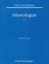 モノローグ・Op.6 （ポール・パターソン）（オーボエ）【Monologue, Op. 6】