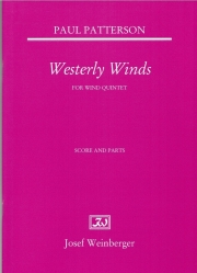 偏西風・Op.84（ポール・パターソン）（木管五重奏）【Westerly Winds, Op. 84】
