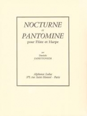 ノクターンとパントマイム（ダニエル・ザネットビチ）（フルート+ハープ）【Nocturne et Pantomime】