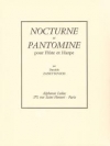 ノクターンとパントマイム（ダニエル・ザネットビチ）（フルート+ハープ）【Nocturne et Pantomime】