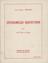 朝の間奏曲（ジャン＝ジャック・ウェルナー）（フルート二重奏+ハープ）【Intermezzi Mattutini】