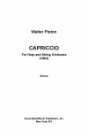カプリチオ（ウォルター・ピストン）（ハープ+ピアノ）【Capriccio】
