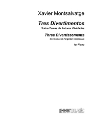 3つのディベルティメント（ハビエル・モンサルバーチェ）（ピアノ）【3 Divertimentos】