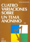 作者不詳の主題による変奏曲（ハビエル・モンサルバーチェ）（ハープ）【Cuatro Variaciones Sobre Un Tema Anonimo】
