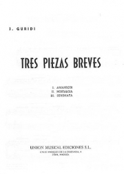 3つの短い作品（ヘスース・グリーディ）（ピアノ）【Tres Piezas Breves】