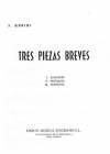 3つの短い作品（ヘスース・グリーディ）（ピアノ）【Tres Piezas Breves】