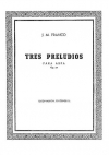 3つの前奏曲・Op.55（J M・フランコ）（ハープ）【Tres Preludios Op.55】