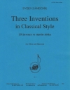 クラシック・スタイルの3つのインヴェンション（エウゼン・ザーメツニーク）（木管二重奏）【Three Inventions in Classical Style】