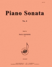 ピアノ・ソナタ・No.4（パウル・パフィオール）（ピアノ）【Piano Sonata, No. 4】