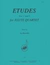 エチュード・No.1＆2（リー・バースウォルド）（フルート四重奏）【Etudes 1 and 2】