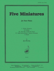 5つの小品（ヤン・パベル）（フルート四重奏）【Five Miniatures】