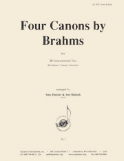 4つのカノン（ヨハネス・ブラームス）（クラリネット三重奏）【Four Canons by Brahms】
