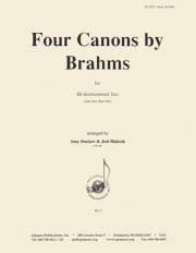 4つのカノン（ヨハネス・ブラームス）（アルトサックス三重奏）【Four Canons by Brahms】