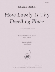 御身の住まいのなんと麗しき（ヨハネス・ブラームス）（フルート二重奏+ピアノ）【How Lovely Is Thy Dwelling Place】
