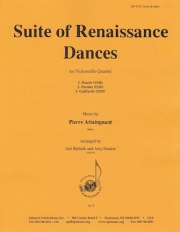 ルネッサンス舞曲組曲（ピエール・アテニャン）（チェロ四重奏）【Suite of Renaissance Dances】