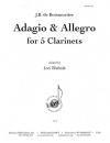 アダージョ＆アレグロ（ジョゼフ・ボダン・ド・ボワモルティエ）（クラリネット五重奏）【Adagio & Allegro】