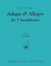 アダージョ＆アレグロ（ジョゼフ・ボダン・ド・ボワモルティエ）（サックス五重奏）【Adagio & Allegro】