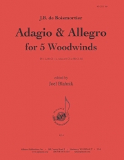 アダージョ＆アレグロ（ジョゼフ・ボダン・ド・ボワモルティエ）（木管五重奏）【Adagio & Allegro】