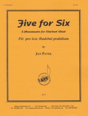 六重奏のための5つの楽章（ヤン・パベル）（クラリネット六重奏）【Five for Six】