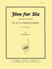六重奏のための5つの楽章（ヤン・パベル）（弦楽六重奏）【Five for Six】