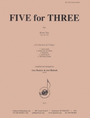 3人のための5曲（金管三重奏）【Five for Three】