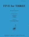 3人のための5曲（クラリネット三重奏）【Five for Three】