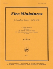 5つの小品（ヤン・パベル）（サックス四重奏）【Five Miniatures】