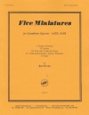 5つの小品（ヤン・パベル）（サックス四重奏）【Five Miniatures】