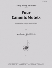 4つのカノン風モテット（テレマン）（クラリネット三重奏）【Four Canonic Motets】