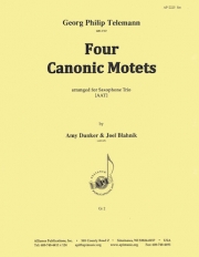 4つのカノン風モテット（テレマン）（サックス三重奏）【Four Canonic Motets】