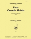 4つのカノン風モテット（テレマン）（サックス三重奏）【Four Canonic Motets】