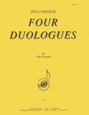 4つのデュオローグ（パウル・パフィオール）（クラリネット二重奏）【Four Duologues】
