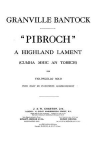 The Highland Lament of Pibroch（グランヴィル・バントック）（チェロ+ピアノ）
