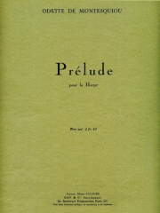 プレリュード（オデット・デ・モンテスキュー）（ハープ）【Prelude】