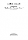 「ウェーバーの最後の想い」のカプリス（アリ・ベン・ソウ・アレ）（アルトサックス+ピアノ）【Caprice sur 'La Dernière Pensée de Weber'】